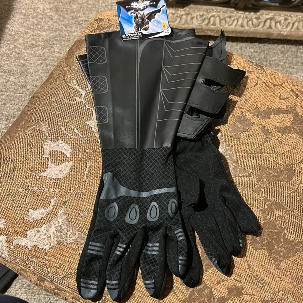 Batman Gauntlets For Adult Costume The Dark Knight Rises  Brand New